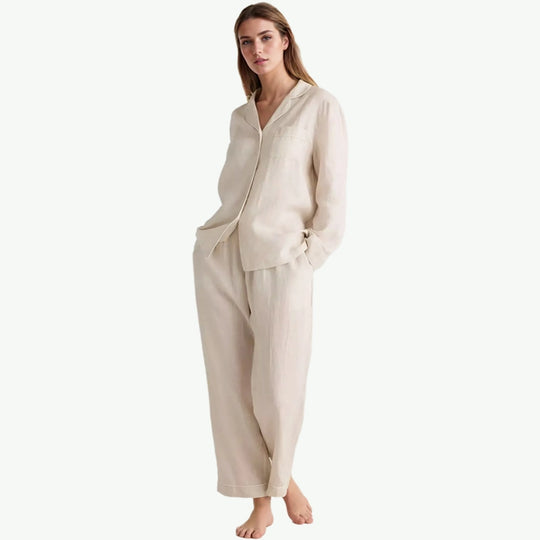 Luxury Bamboo Linen Pyjama Set