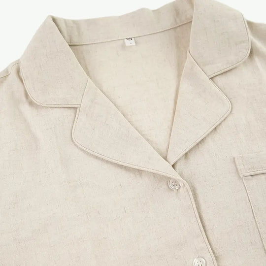 Luxury Bamboo Linen Pyjama Set